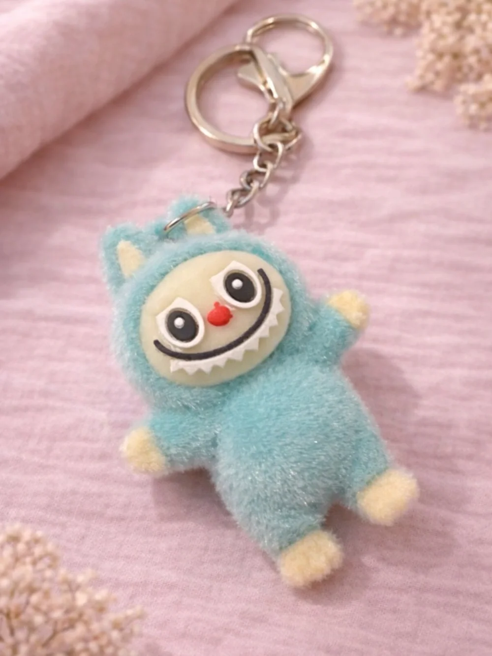 🔥 2/20: Cute Fuzzy Monster Labubu Keychain